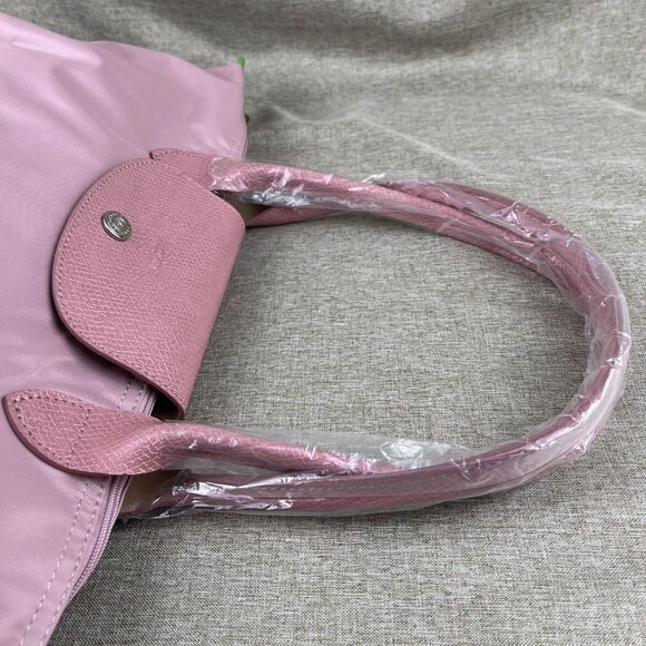 NWT Longchamp Le Pliage Original Large Shoulder Nylon Bag Tote Pink - Picture 8 of 10